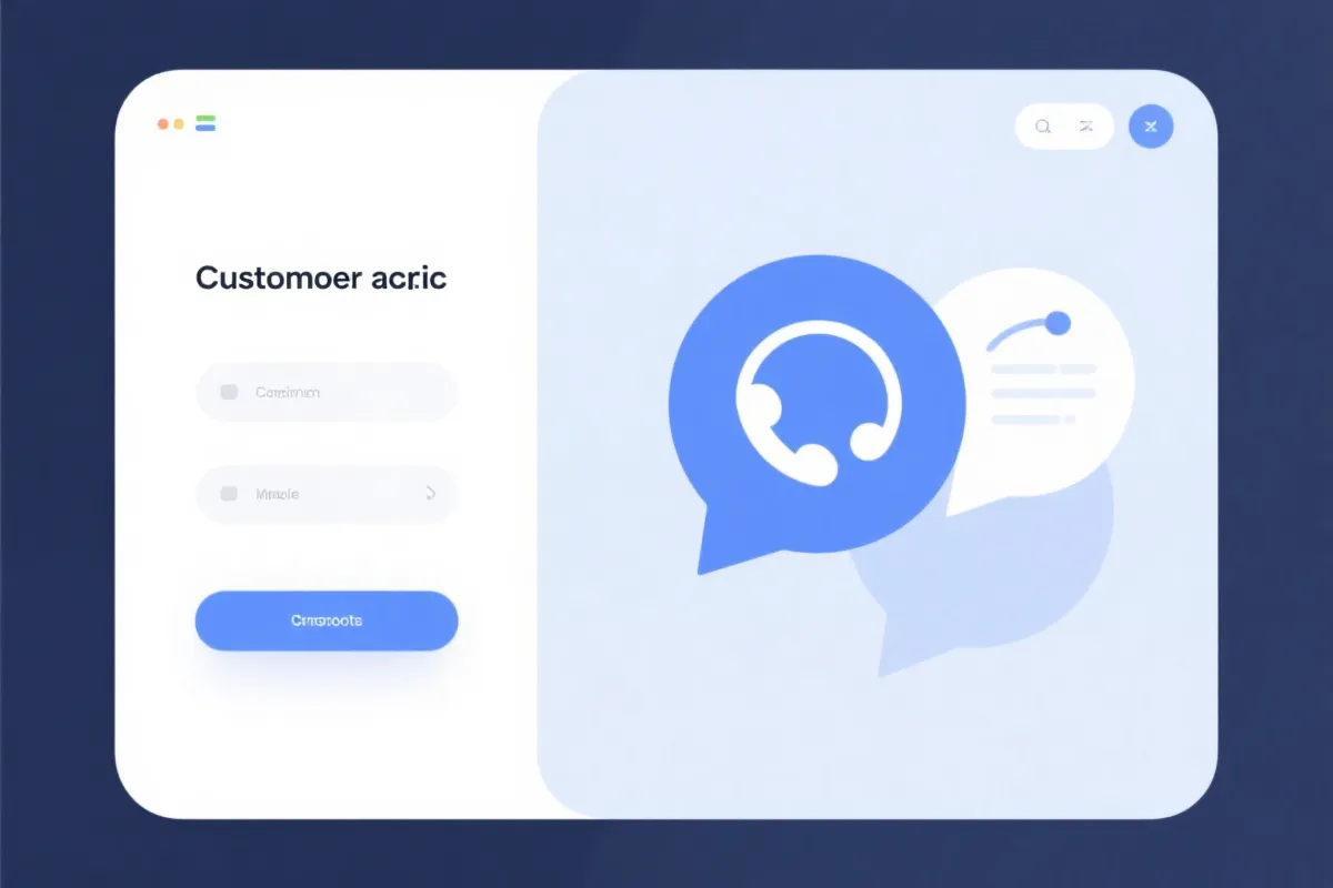 客服与技术支持示意图