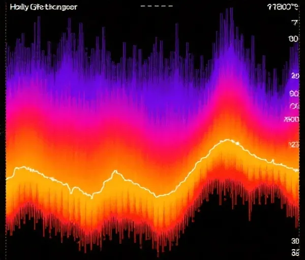 冷热分布图表展示